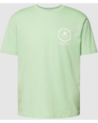 Tom Tailor Relaxed Fit T-shirt Met Statementprint - Groen