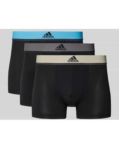 adidas Trunks mit Label-Bund Modell 'Active Micro Flex' im 3er-Pack - Blau