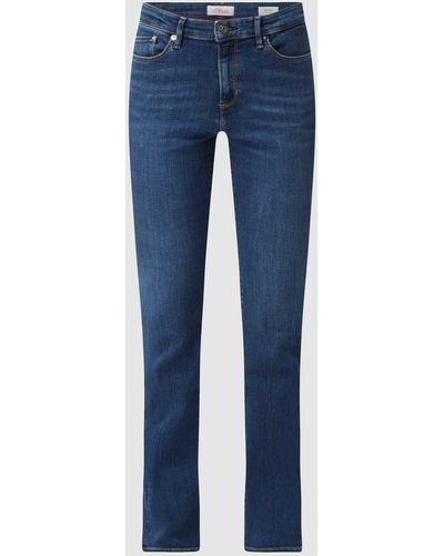 S.oliver Bootcut Jeans Met Stretch - Blauw