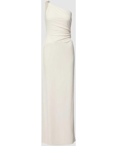 Lauren by Ralph Lauren Abendkleid mit Zierbesatz Modell 'BELINA' - Weiß