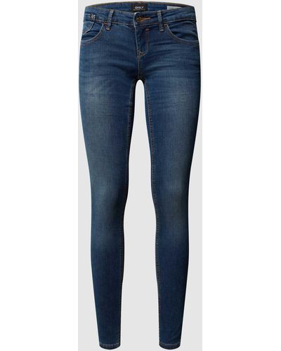 ONLY Low Rise Skinny Fit Jeans - Blauw