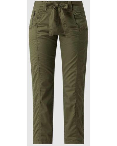 Esprit Cropped Hose aus Bio-Baumwolle - Grün