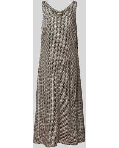 Smith & Soul Kleid aus Viskose mit V-Ausschnitt - Grau