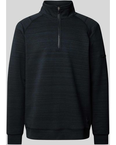J.o.y. Sweatshirt mit Stehkragen Modell 'FLYNN' - Blau