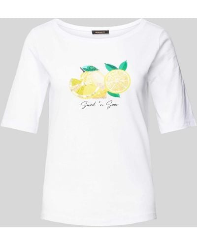 MORE&MORE T-Shirt mit Motiv-Print - Weiß