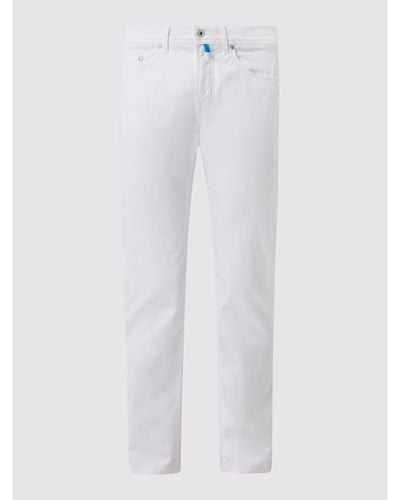 Pierre Cardin Jeans mit Stretch-Anteil Modell 'Lyon' - Weiß