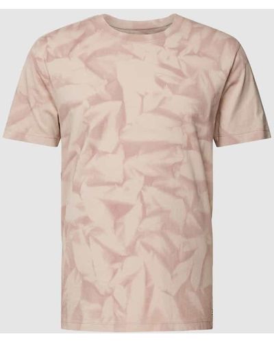 Esprit T-Shirt mit Allover-Muster - Pink