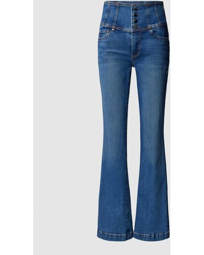 Guess Straight Leg Fit Jeans im 5-Pocket-Design - Blau
