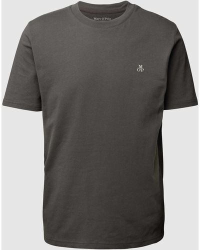 Marc O' Polo T-shirt Met Labelprint - Grijs