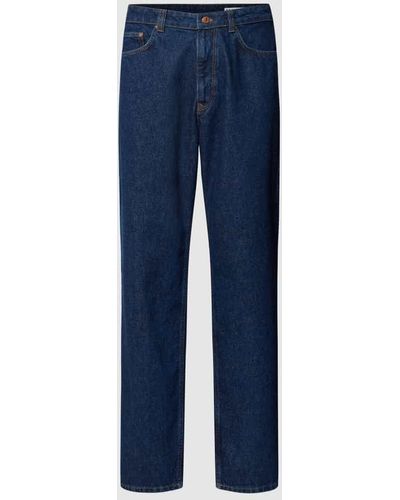 Review Jeans mit Label-Details - Blau