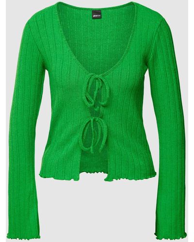 Gina Tricot Vest Met Vetersluiting - Groen