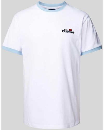 Ellesse T-Shirt mit Label-Stitching Modell 'Meduno' - Weiß