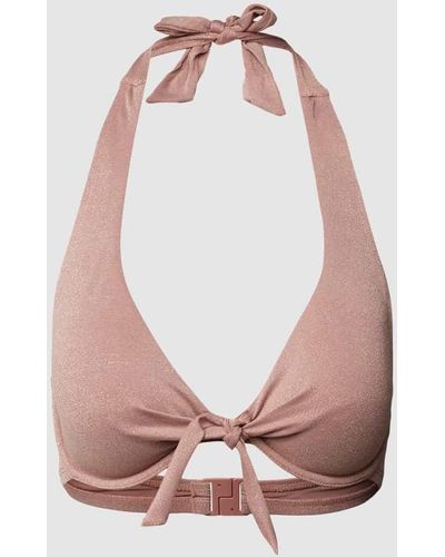 Esprit Bikini-Oberteil mit Effektgarn Modell 'YALONG BEACH' - Pink