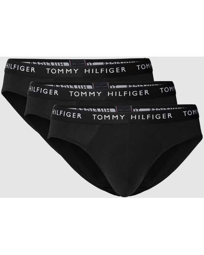Tommy Hilfiger Slip mit Logo-Bund im 3er-Pack - Mehrfarbig