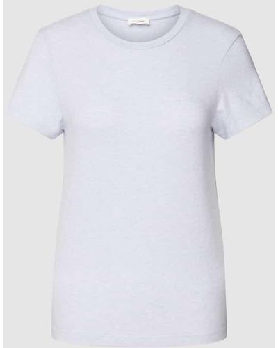 American Vintage Damen T-Shirt mit Rundhalsausschnitt - Weiß
