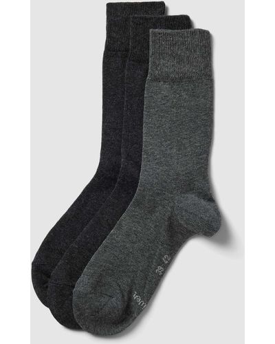S.oliver Sokken Met Labeldetail - Zwart