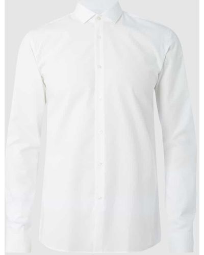HUGO Super Slim Fit Business-Hemd aus Baumwolle Modell 'Erondo' - Weiß