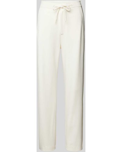 Rich & Royal Regular Fit Stoffhose mit elastischem Bund - Weiß