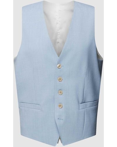 Baldessarini Anzugweste mit Knopfleiste Modell 'Ace' - Blau