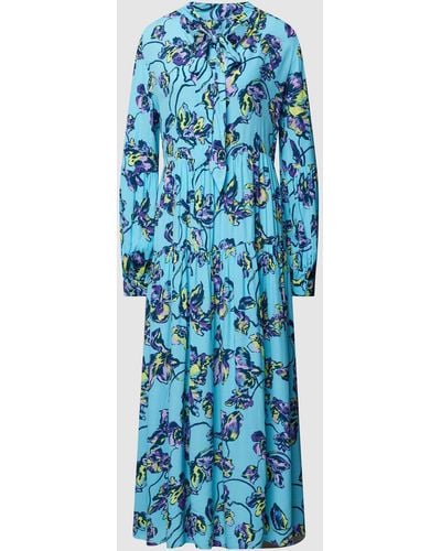 Y.A.S Maxi-jurk Met Bloemenmotief - Blauw