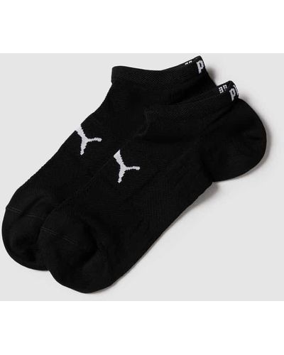 PUMA Socken mit eingewebten Label-Details im 2er-Pack Modell 'Sport' - Schwarz