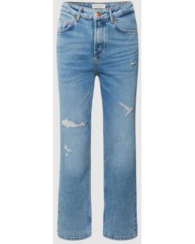 Marc O' Polo Flared Cut Jeans im 5-Pocket-Design Modell 'Ahus' - Blau