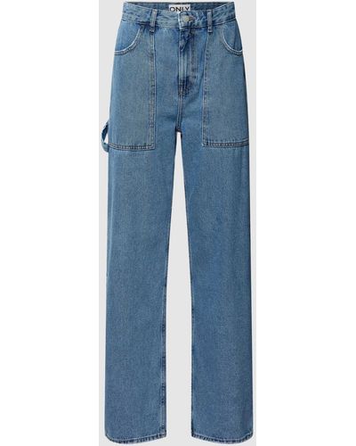 ONLY Jeans mit Label-Patch Modell 'KIRSI' - Blau