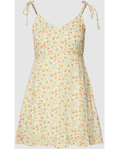 Billabong Mini-jurk Met All-over Bloemenprint - Geel