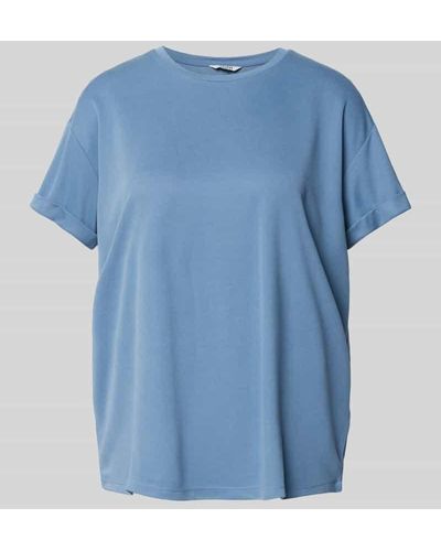 Mbym T-Shirt mit Rundhalsausschnitt Modell 'Amana' - Blau