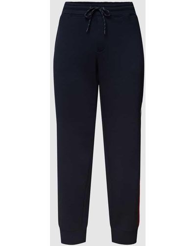 Jack & Jones PLUS SIZE Sweatpants mit Label-Details Modell 'Will' - Blau