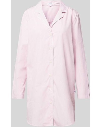 Seidensticker Nachthemd mit Streifenmuster - Pink