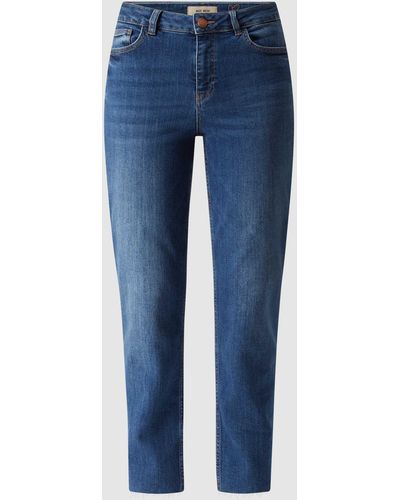Mos Mosh Straight Fit Jeans Met Stretch, Model 'naomi' - Blauw