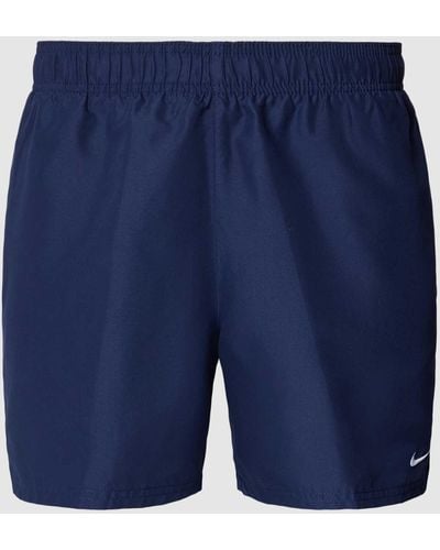 Nike Badehose mit Label-Stitching - Blau