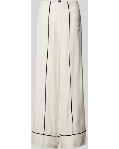 BOSS Pyjama-Hose mit Label-Stitching Modell 'Brenda' - Weiß