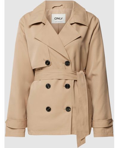 ONLY Trenchcoat Met Strikceintuur - Naturel