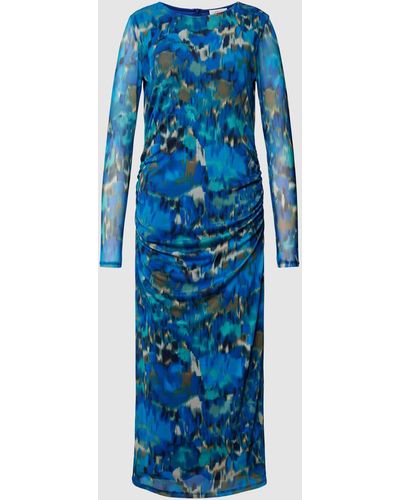 S.oliver Midi-jurk Met All-over Print - Blauw