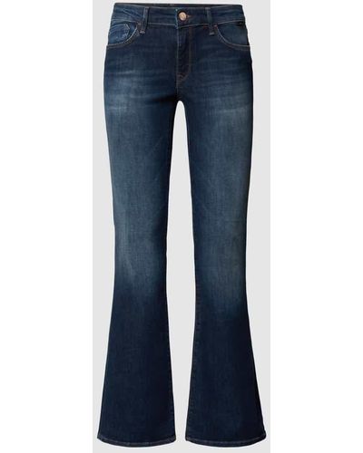 Mavi Slim Fit Bootcut Jeans mit Viskose-Anteil Modell 'Bella' - Blau