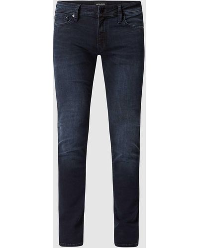 Jack & Jones Skinny Fit Jeans Met Stretch - Blauw