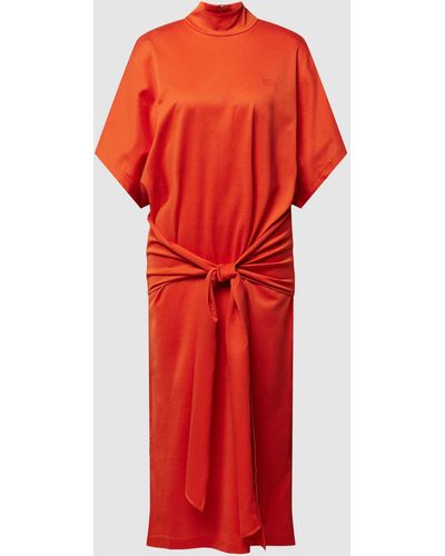 Karl Lagerfeld Midi-jurk Met Knoopdetail - Rood