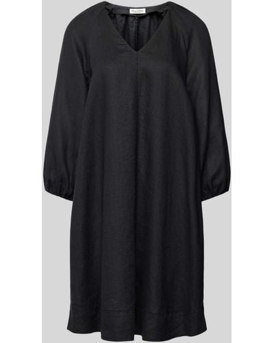 Marc O' Polo Mini-jurk Met V-hals - Zwart