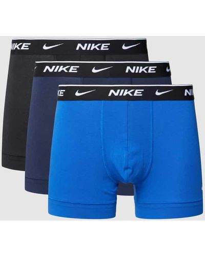 Nike Trunks mit elastischem Logo-Bund - Blau