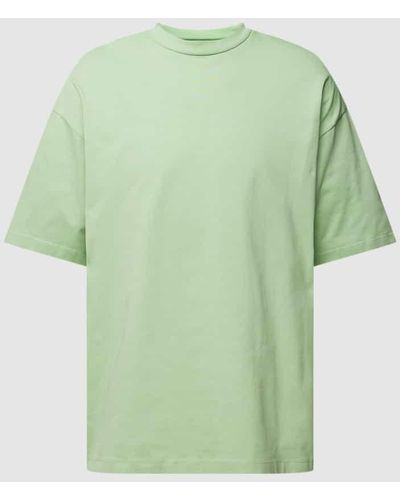 Tom Tailor Denim Oversized T-Shirt mit Rundhalsausschnitt - Grün