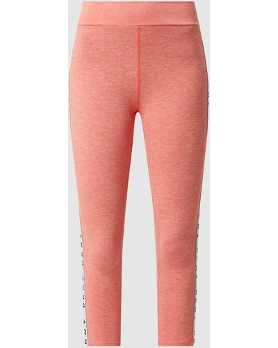 DKNY Cropped Leggings mit Stretch-Anteil - Rot