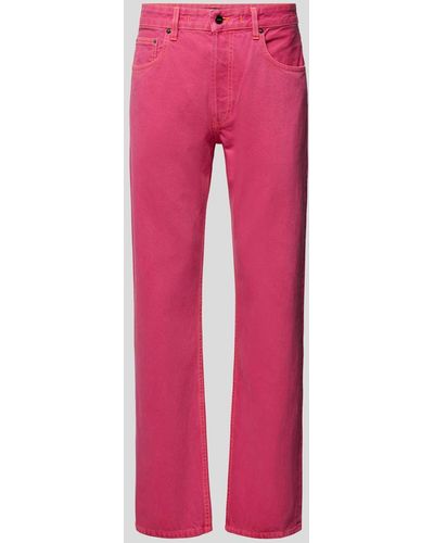 Jacquemus Jeans mit Kontrastnähten - Pink