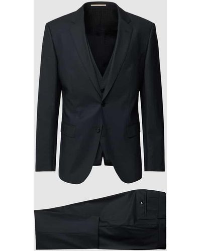 BOSS Anzug mit Webmuster Modell 'Huge' - Schwarz