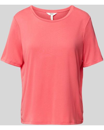 Object T-Shirt mit Rundhalsausschnitt Modell 'Jannie' - Pink