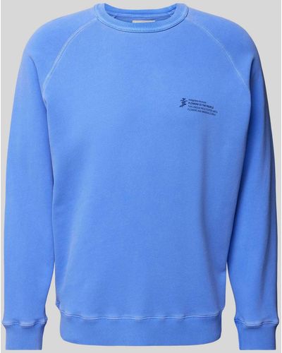 Thinking Mu Sweatshirt mit Rundhalsausschnitt - Blau