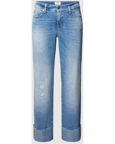 Cambio Jeans mit Label-Patch Modell 'PARIS' - Blau