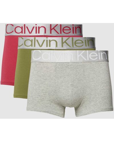 Calvin Klein Trunks mit elastischem Bund im 3er-Pack - Mehrfarbig
