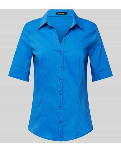 MORE&MORE Bluse mit 1/2-Arm - Blau